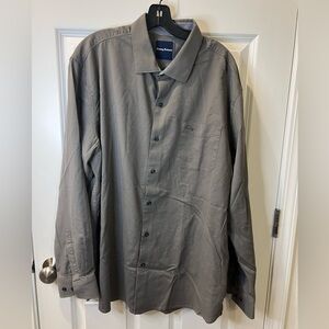 Tommy Bahama Charcoal Button-Up Shirt Jacket